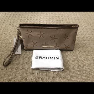 Brahmin Leather Starfish Clutch